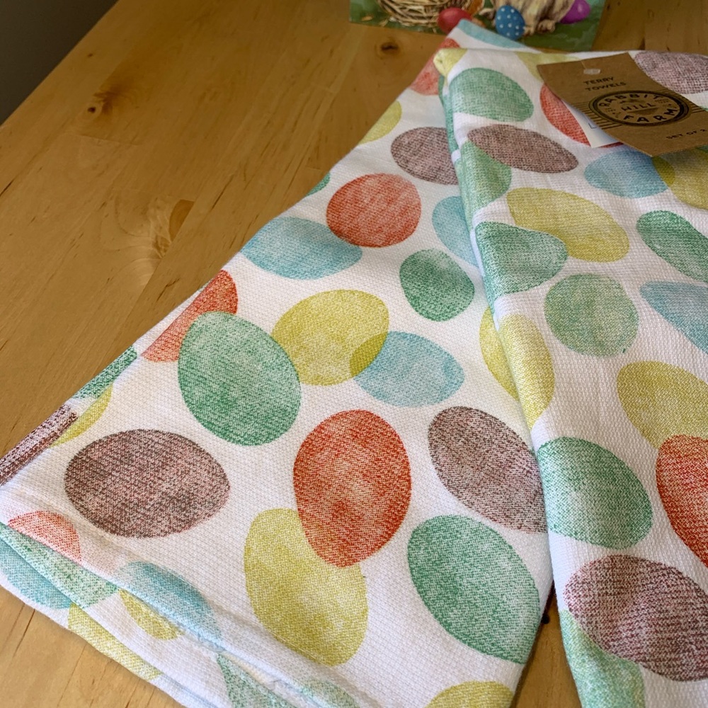 Colorful Easter Kitchen Towels by Rabbit Farm - Picture 2 of 6